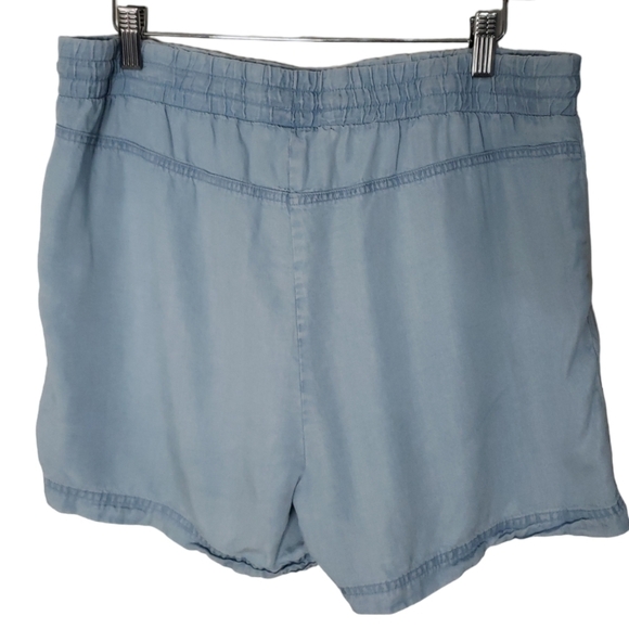 Ellen Tracy Drawstring Summer Loose Beach Lightweight Preppy Shorts - Women's - Picture 3 of 7